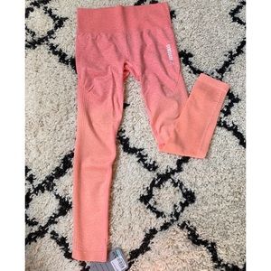 Peach Coral Gymshark Legging Size Small